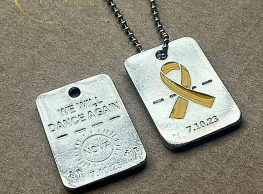 Original bring them home now dog tags handmade in Israel support Israel