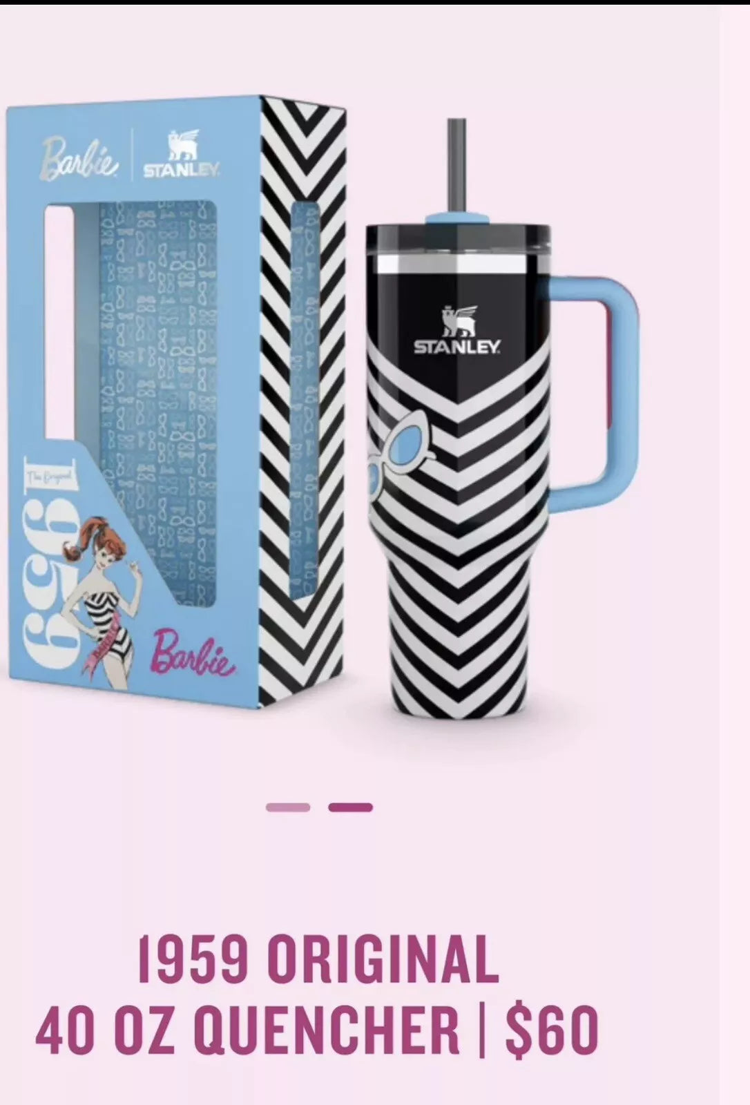 Barbie x Stanley Tumbler FULL 8 SET 65 YEARS 40oz Quencher Unopened - CONFIRMED⚡ SHIPS TODAY